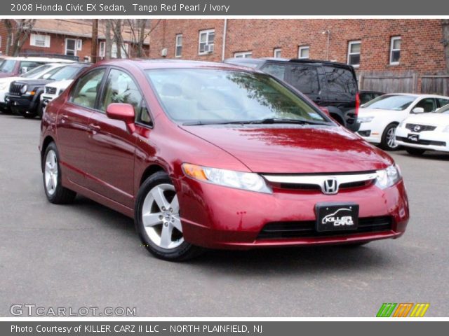 2008 Honda Civic EX Sedan in Tango Red Pearl