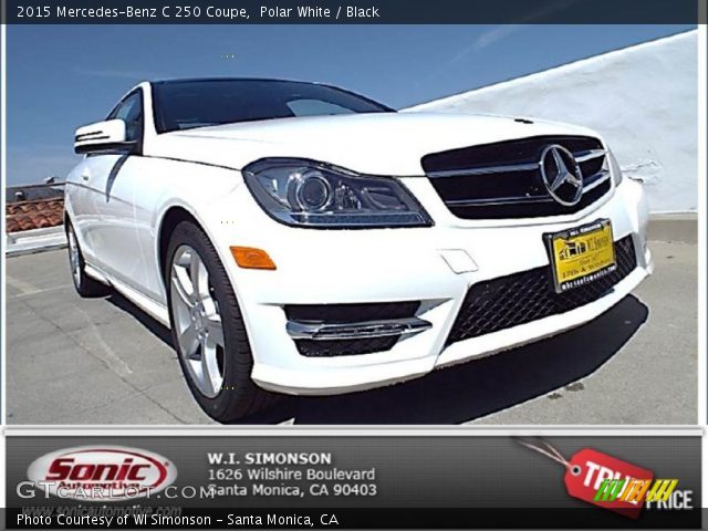 2015 Mercedes-Benz C 250 Coupe in Polar White