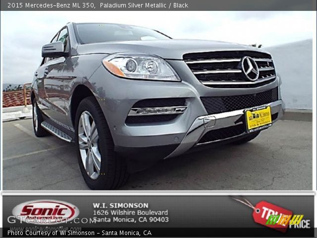 2015 Mercedes-Benz ML 350 in Paladium Silver Metallic