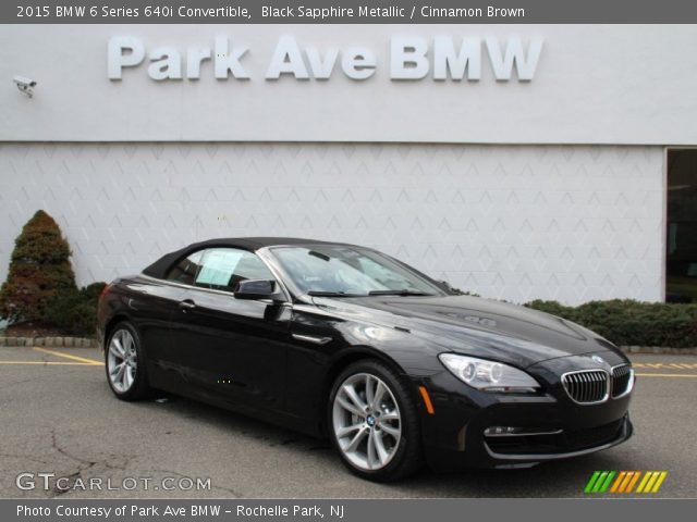 2015 BMW 6 Series 640i Convertible in Black Sapphire Metallic