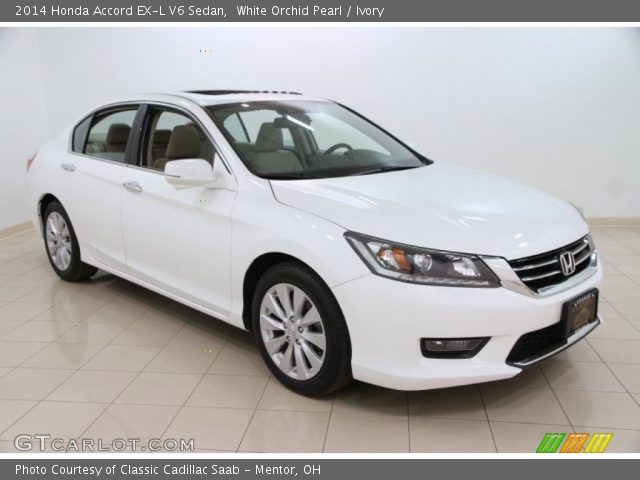 2014 Honda Accord EX-L V6 Sedan in White Orchid Pearl