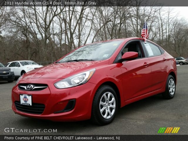 2013 Hyundai Accent GLS 4 Door in Boston Red