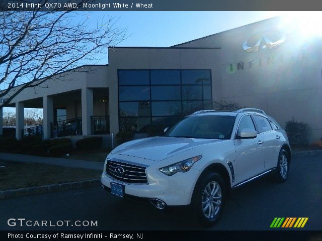 2014 Infiniti QX70 AWD in Moonlight White