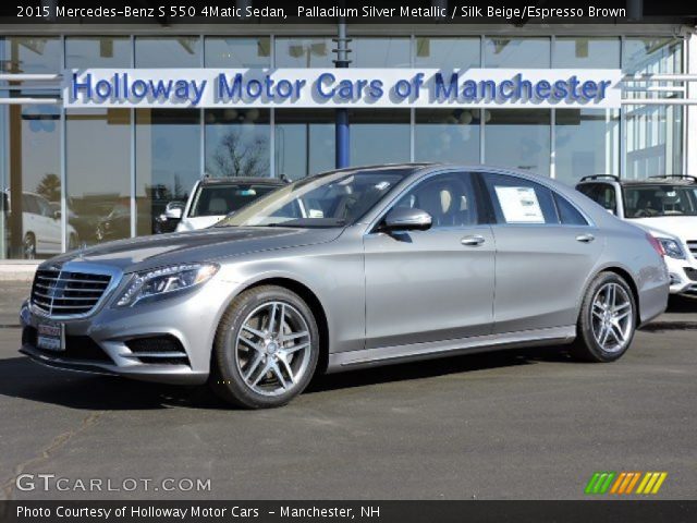 2015 Mercedes-Benz S 550 4Matic Sedan in Palladium Silver Metallic