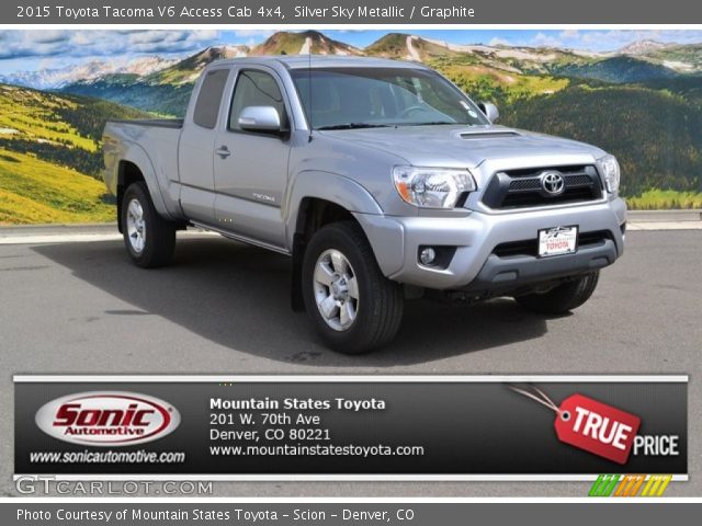 2015 Toyota Tacoma V6 Access Cab 4x4 in Silver Sky Metallic