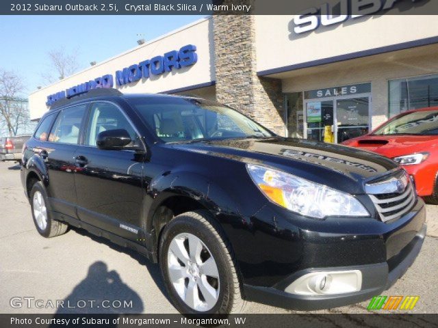 2012 Subaru Outback 2.5i in Crystal Black Silica