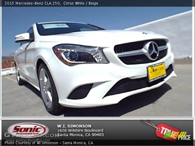 2015 Mercedes-Benz CLA 250 in Cirrus White