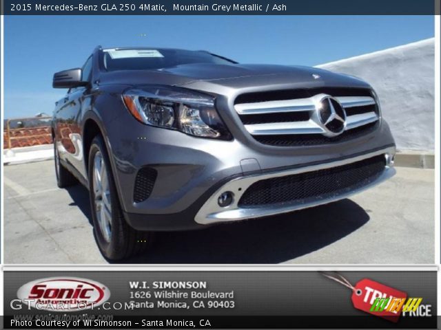 2015 Mercedes-Benz GLA 250 4Matic in Mountain Grey Metallic