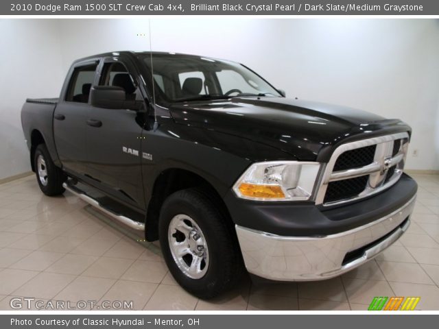 2010 Dodge Ram 1500 SLT Crew Cab 4x4 in Brilliant Black Crystal Pearl