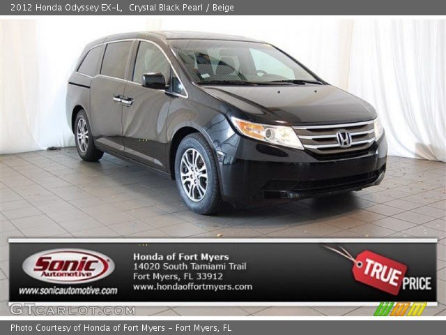 2012 Honda Odyssey EX-L in Crystal Black Pearl