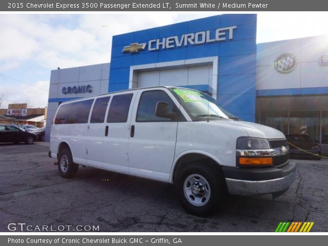 2015 Chevrolet Express 3500 Passenger Extended LT in Summit White