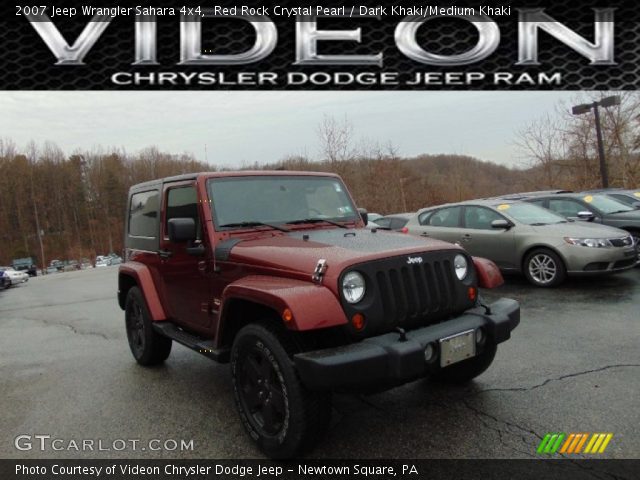 2007 Jeep Wrangler Sahara 4x4 in Red Rock Crystal Pearl