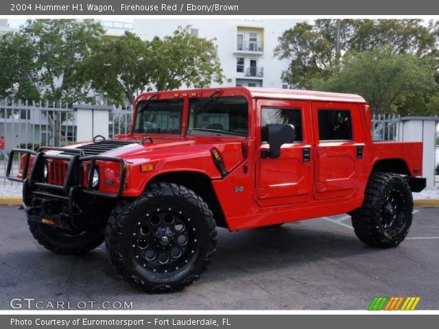 2004 Hummer H1 Wagon in Firehouse Red