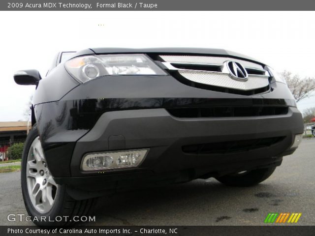 2009 Acura MDX Technology in Formal Black