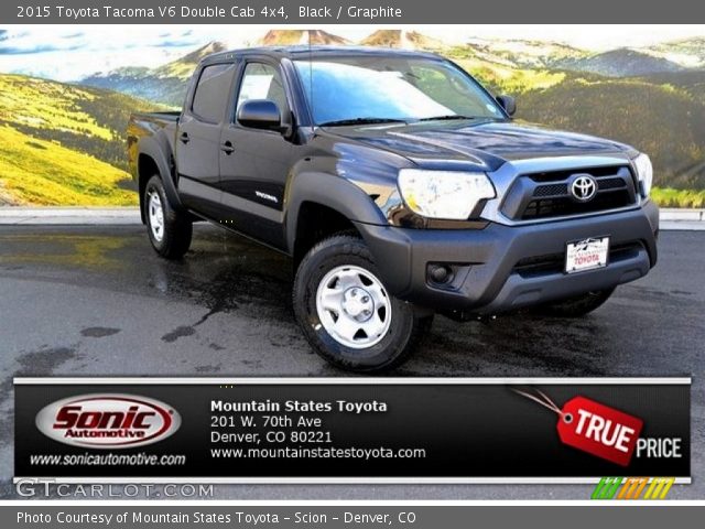 2015 Toyota Tacoma V6 Double Cab 4x4 in Black