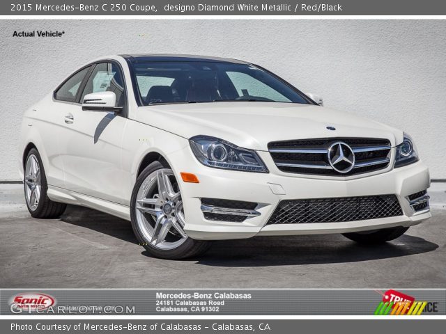 2015 Mercedes-Benz C 250 Coupe in designo Diamond White Metallic