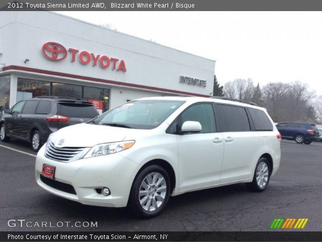 2012 Toyota Sienna Limited AWD in Blizzard White Pearl