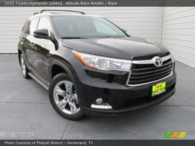 2015 Toyota Highlander Limited in Attitude Black Metallic