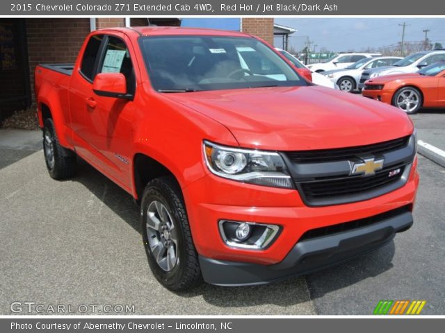 Red Hot 2015 Chevrolet Colorado Z71 Extended Cab 4wd Jet
