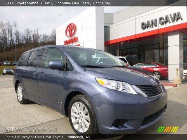 2014 Toyota Sienna LE AWD in Shoreline Blue Pearl