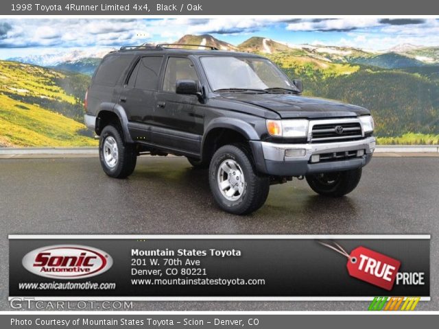 1998 Toyota 4Runner Limited 4x4 in Black