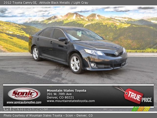 2012 Toyota Camry SE in Attitude Black Metallic