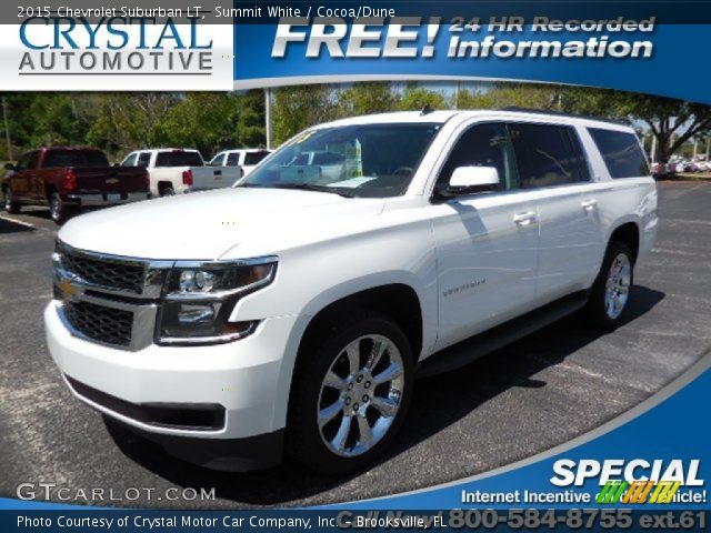 2015 Chevrolet Suburban LT in Summit White