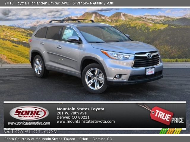2015 Toyota Highlander Limited AWD in Silver Sky Metallic
