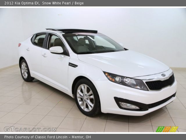 2012 Kia Optima EX in Snow White Pearl