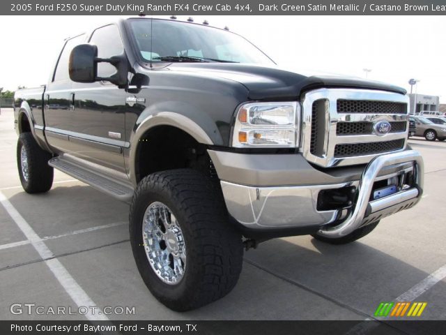 2005 Ford F250 Super Duty King Ranch FX4 Crew Cab 4x4 in Dark Green Satin Metallic