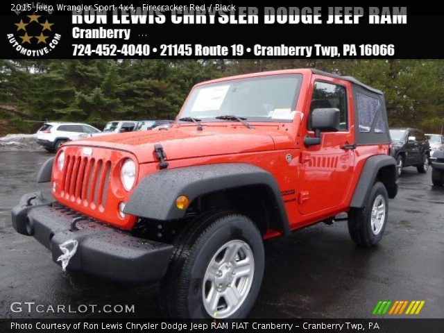 2015 Jeep Wrangler Sport 4x4 in Firecracker Red