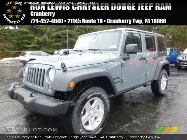 2015 Jeep Wrangler Unlimited Sport 4x4 in Anvil