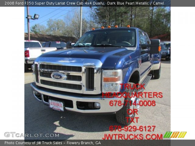 2008 Ford F350 Super Duty Lariat Crew Cab 4x4 Dually in Dark Blue Pearl Metallic