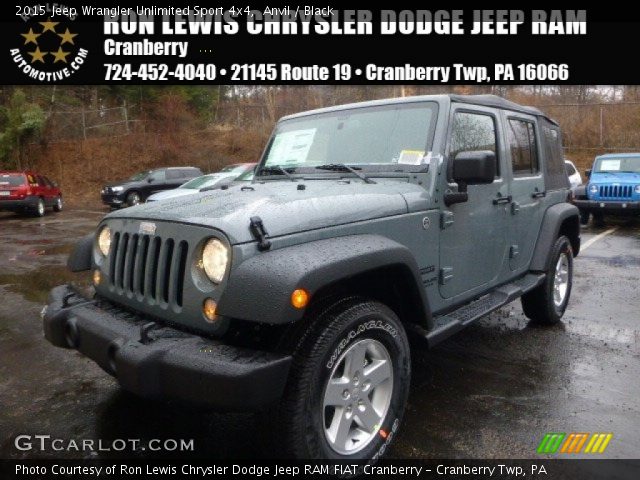 2015 Jeep Wrangler Unlimited Sport 4x4 in Anvil