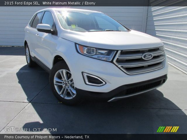 2015 Ford Edge SEL in White Platinum Metallic