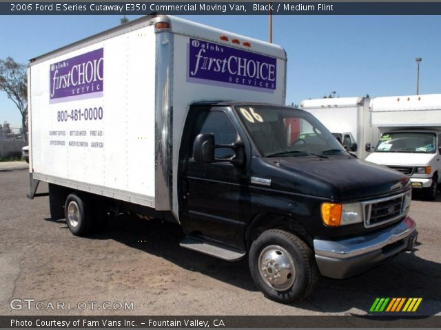 2006 Ford E Series Cutaway E350 Commercial Moving Van in Black