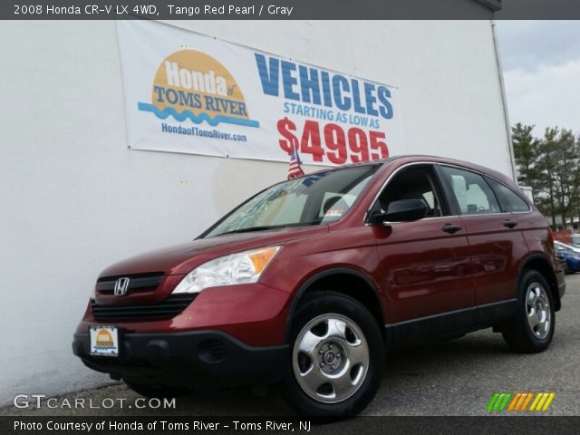 2008 Honda CR-V LX 4WD in Tango Red Pearl