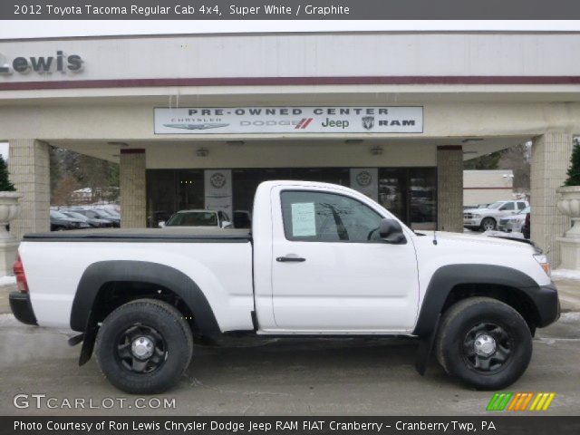 2012 Toyota Tacoma Regular Cab 4x4 in Super White