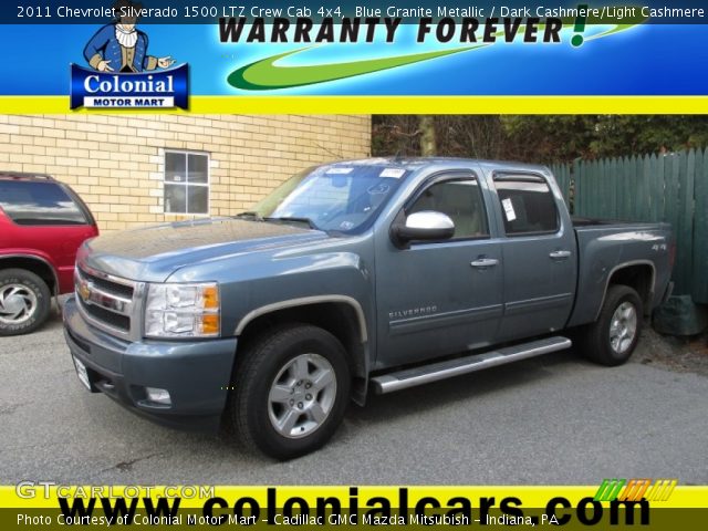 2011 Chevrolet Silverado 1500 LTZ Crew Cab 4x4 in Blue Granite Metallic