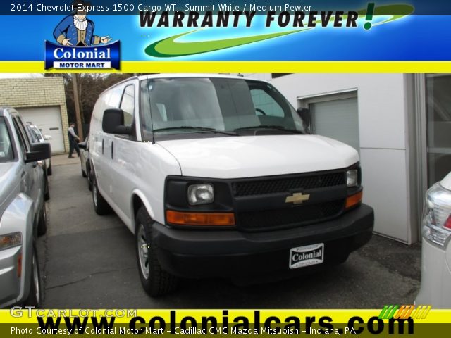 2014 Chevrolet Express 1500 Cargo WT in Summit White