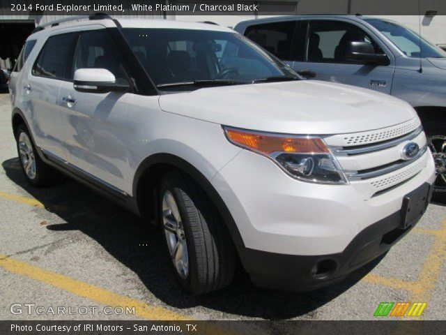 2014 Ford Explorer Limited in White Platinum