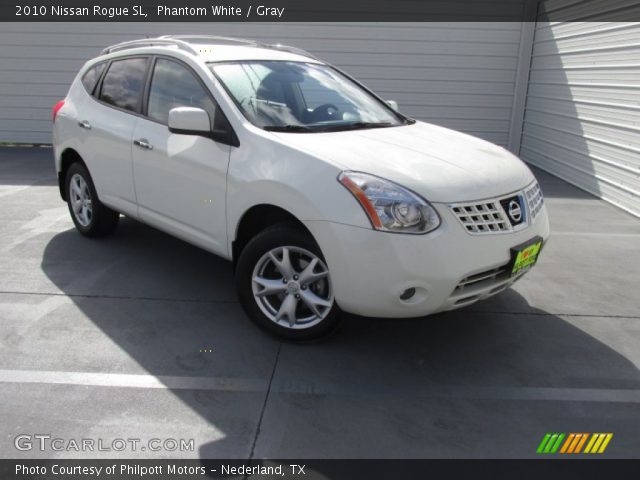 2010 Nissan Rogue SL in Phantom White