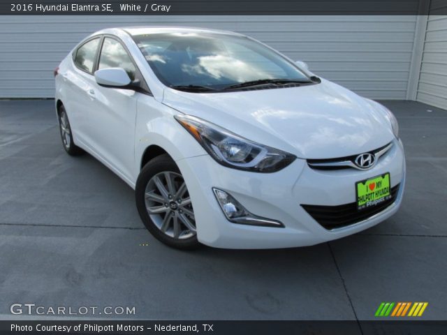 2016 Hyundai Elantra SE in White