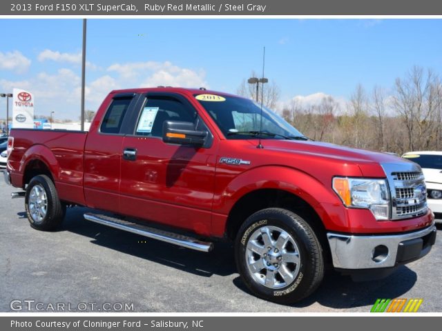 2013 Ford F150 XLT SuperCab in Ruby Red Metallic