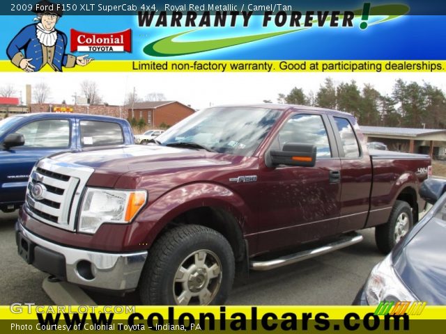 2009 Ford F150 XLT SuperCab 4x4 in Royal Red Metallic