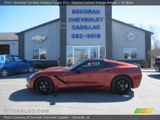 2015 Chevrolet Corvette Stingray Coupe Z51 in Daytona Sunrise Orange Metallic