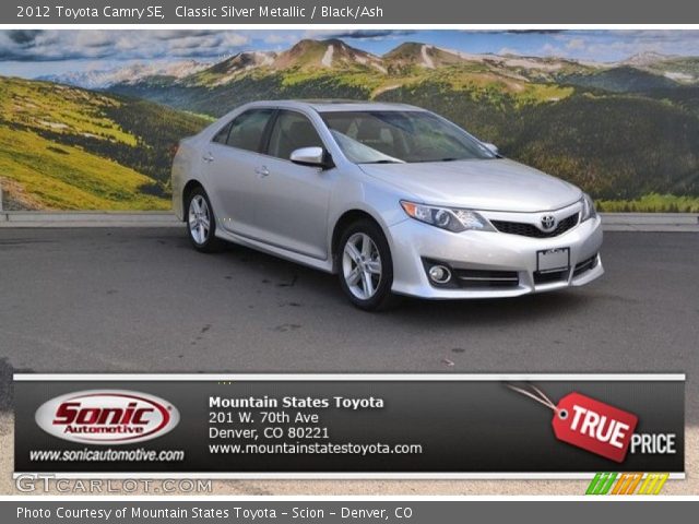 2012 Toyota Camry SE in Classic Silver Metallic