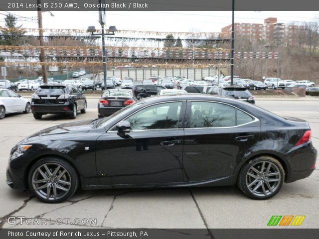2014 Lexus IS 250 AWD in Obsidian Black