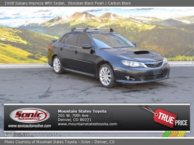 2008 Subaru Impreza WRX Sedan in Obsidian Black Pearl