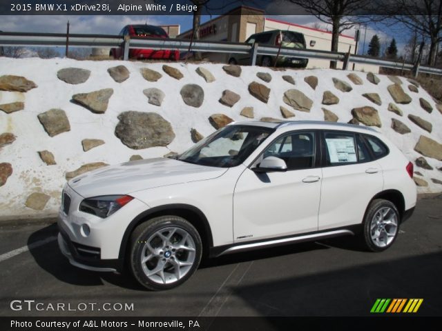 2015 BMW X1 xDrive28i in Alpine White
